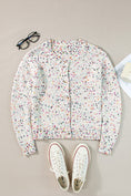 Load image into Gallery viewer, Women Confetti Button Up Long Sleeve Cardigan