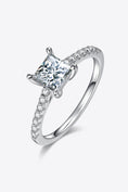 Load image into Gallery viewer, Women 1.21 Carat Moissanite 925 Sterling Silver Side Stone Ring