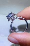 Load image into Gallery viewer, Women 2 Carat Moissanite Contrast 925 Sterling Silver Ring