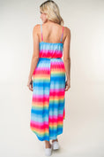 Load image into Gallery viewer, Women Full Size Ombre Striped Midi Cami Dress