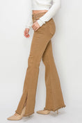 Load image into Gallery viewer, Women Full Size High Waist Side Slit Flare Jeans