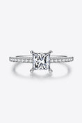 Load image into Gallery viewer, Women 1.21 Carat Moissanite 925 Sterling Silver Side Stone Ring