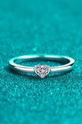 Load image into Gallery viewer, Women Heart-Shaped Moissanite Solitaire Ring