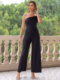 Load image into Gallery viewer, Women Ruched One Shoulder Jumpsuit
