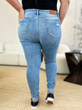 Load image into Gallery viewer, Women Full Size Mid Rise Destroy & Cuff Skinny Jeans