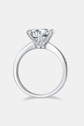 Load image into Gallery viewer, Women 3 Carat Moissanite Side Stone Ring