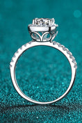 Load image into Gallery viewer, Women 2 Carat Moissanite Square Halo Ring