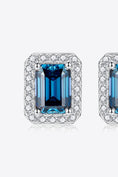 Load image into Gallery viewer, Women 2 Carat Moissanite Stud Earrings in Indigo