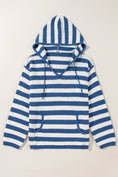 Load image into Gallery viewer, Women Draw String Stripped Hoddie Sweater