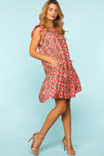 Load image into Gallery viewer, Women Full Size Ruffled Printed Dress with Side Pockets