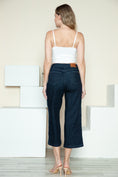 Load image into Gallery viewer, Women Full Size Side Seam Braid Detail Crop Wide Leg Jeans