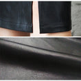 Load image into Gallery viewer, Women Elegance Edge Autumn Winter Leather Slit Skirt