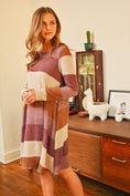 Load image into Gallery viewer, Long Sleeved Rib Stripe Pocket Dress