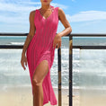 Load image into Gallery viewer, Women Hollow Out Robe Sleeveless Chic Knitted Maxi Dress