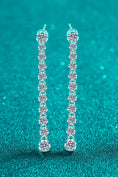Load image into Gallery viewer, Women Adored 1.18 Carat Moissanite Long Earrings
