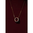 Load image into Gallery viewer, Women Ruby Red Treasure Tourmaline Necklace 18K Gold Plated Diamond