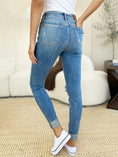 Load image into Gallery viewer, Women Full Size Mid Rise Destroy & Cuff Skinny Jeans