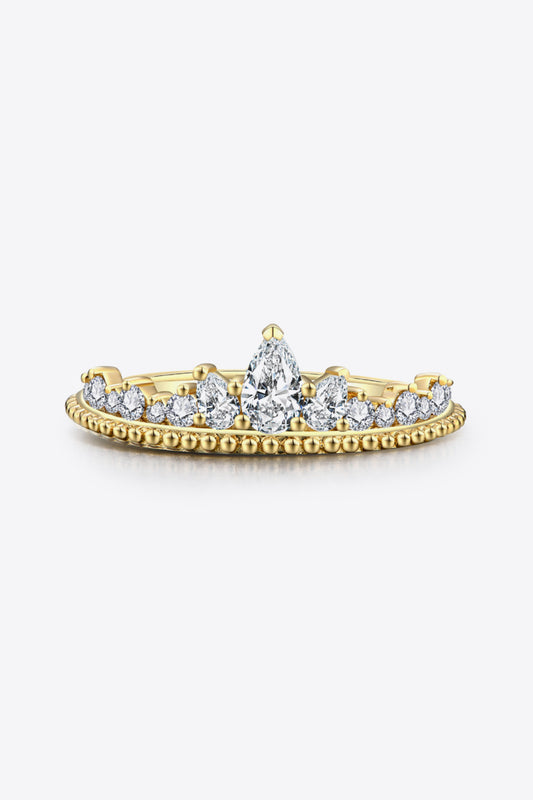 Women Crown Shape Moissanite Ring