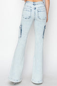 Load image into Gallery viewer, Women Full Size High Rise Cargo Flare Jeans