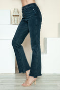 Load image into Gallery viewer, Women Full Size Button Fly Hem Destroy Straight Jeans