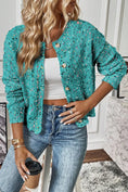 Load image into Gallery viewer, Women Confetti Button Up Long Sleeve Cardigan