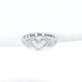 Load image into Gallery viewer, Women Hand Heart Shape 925 Sterling Silver Open Ring
