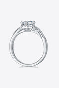 Load image into Gallery viewer, Women Adored 1 Carat Moissanite 925 Sterling Silver Crisscross Ring