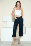 Load image into Gallery viewer, Women Full Size Side Seam Braid Detail Crop Wide Leg Jeans