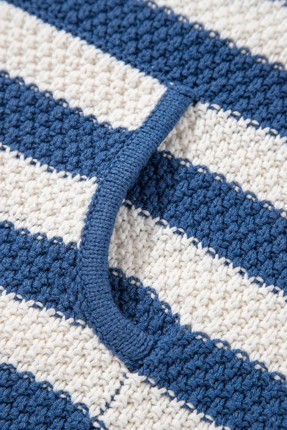 Women Draw String Stripped Hoddie Sweater