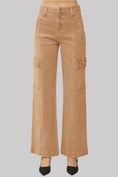 Load image into Gallery viewer, Women Full Size High Rise Wide Leg Cargo Jeans
