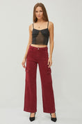 Load image into Gallery viewer, Women Full Size High Rise Wide Leg Cargo Jeans