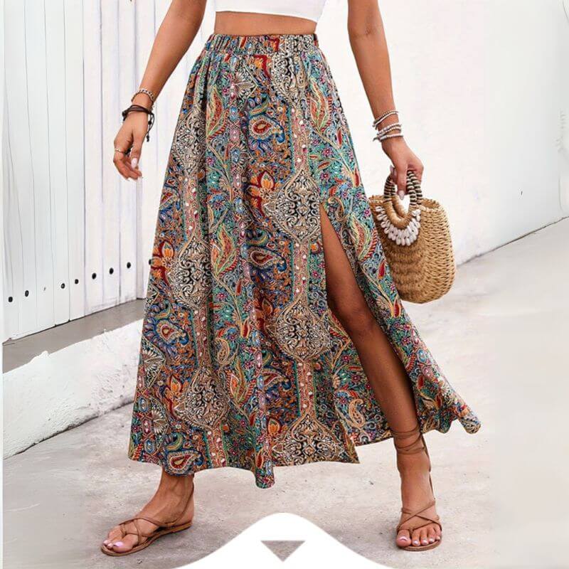 woman wearing a skirt