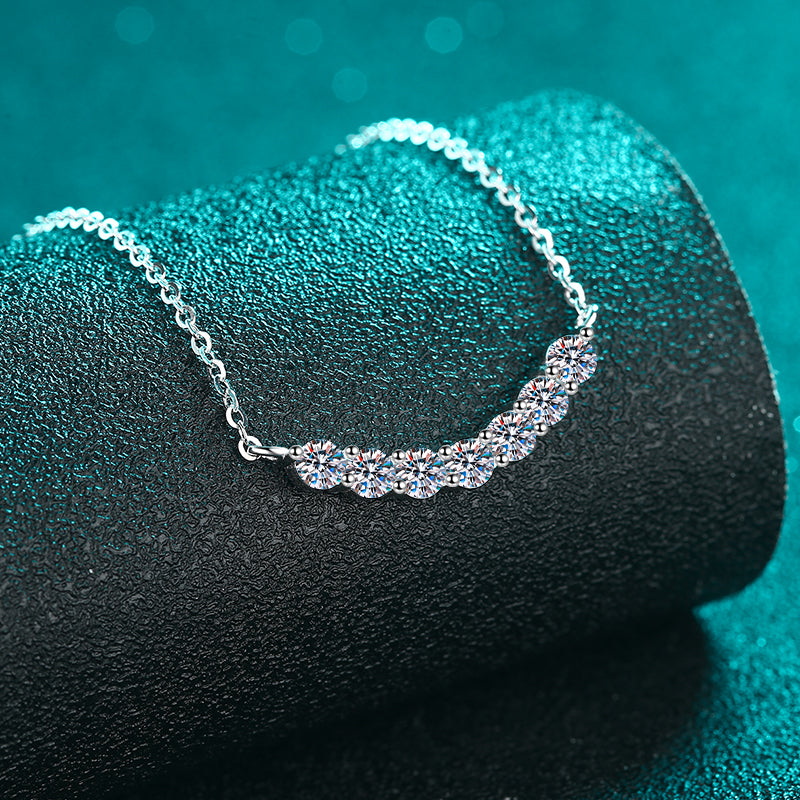 Women 1.4 Carat Moissanite 925 Sterling Silver Necklace