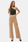 Load image into Gallery viewer, Women Full Size High Rise Wide Leg Cargo Jeans
