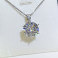 Load image into Gallery viewer, Women 10 Carat Moissanite 925 Sterling Silver Pendant Necklace
