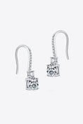 Load image into Gallery viewer, Women 2 Carat Moissanite 925 Sterling Silver Drop Earrings
