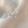 Load image into Gallery viewer, Women Pearl Ring Exquisite Stylish Opening Adjustable
