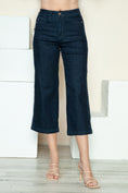 Load image into Gallery viewer, Women Full Size Side Seam Braid Detail Crop Wide Leg Jeans
