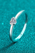Load image into Gallery viewer, Women Heart-Shaped Moissanite Solitaire Ring
