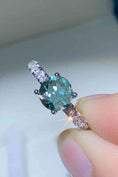 Load image into Gallery viewer, Women Future Style 1 Carat Moissanite Side Stone Ring
