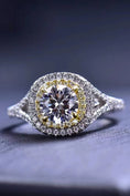Load image into Gallery viewer, Women Two-Tone 1 Carat Moissanite Ring
