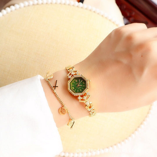Women Octagonal Diamond Casual Cool Chain Watch