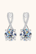 Load image into Gallery viewer, Women 4 Carat Moissanite 925 Sterling Silver Earrings
