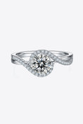 Load image into Gallery viewer, Women Adored 1 Carat Moissanite 925 Sterling Silver Crisscross Ring
