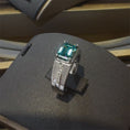 Load image into Gallery viewer, Women 3 Carat 925 Sterling Silver Moissanite Rectangle Shape Ring
