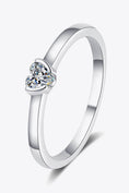 Load image into Gallery viewer, Women Heart-Shaped Moissanite Solitaire Ring
