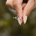 Load image into Gallery viewer, Women Hand Heart Shape 925 Sterling Silver Open Ring
