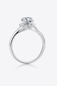 Load image into Gallery viewer, Women 1 Carat Moissanite 925 Sterling Silver Split Shank Ring
