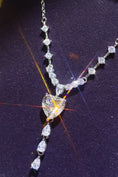 Load image into Gallery viewer, Women 3 Carat Moissanite 925 Sterling Silver Drop Necklace
