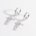 Load image into Gallery viewer, Women 925 Sterling Silver Zircon Cross Earrings
